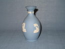 Wedgwood blue Jasperware bulbous bud vase