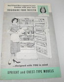 Frigidaire Food Freezer Instruction Booklet