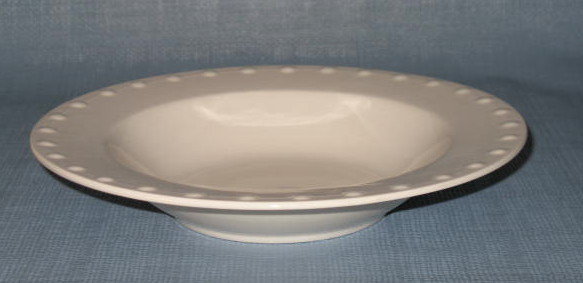 Oneida Evening Pearls rimmed soup bowl