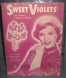 Sweet Violets sheet music as recorded by Dinah Shore