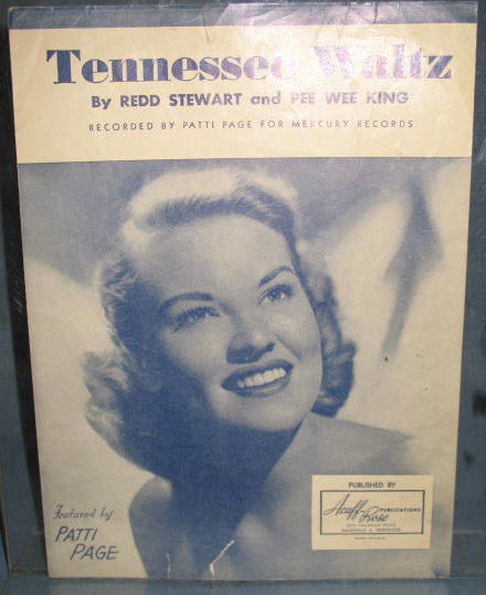 Tennessee Watz sheet music featuring Patti Page
