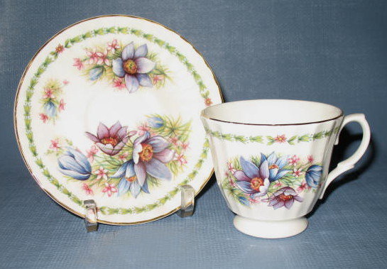 Royale Garden Bone China cup and saucer