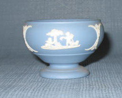 Wedgwood blue Jasperware footed bowl