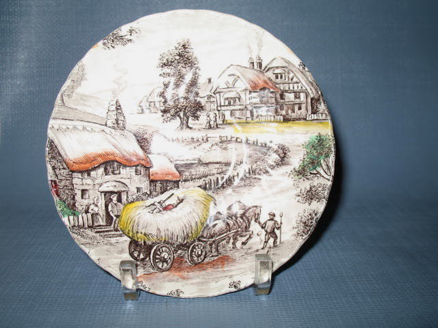 Yorkshire Ironstone Farm Scene saucer