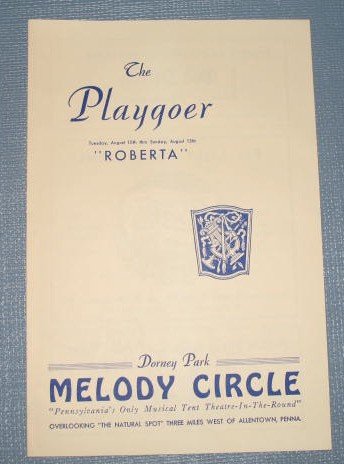 Roberta at Dorney Park Melody Circle playbill