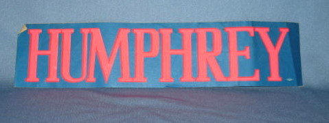 Humphrey Bumper Sticker