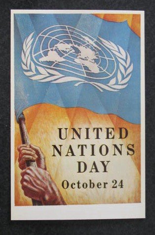 United Nations Day postcard