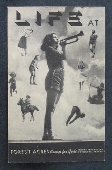 Forest Acres Camp for Girls, Fryeburg ME postcard