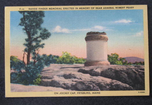 Range Finder Memorial, Fryeburg ME postcard