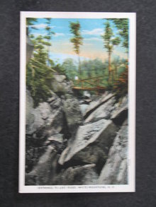 Entrance to Lost River, White Mountains, NH postcard