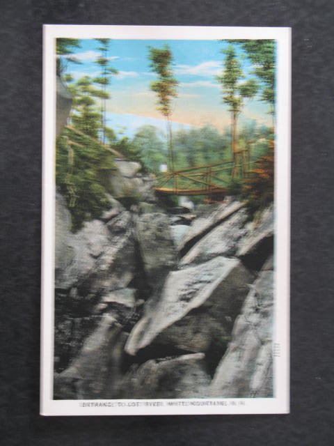 Entrance to Lost River, White Mountains, NH postcard