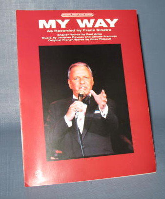 My Way as recorded by Frank Sinatra sheet music