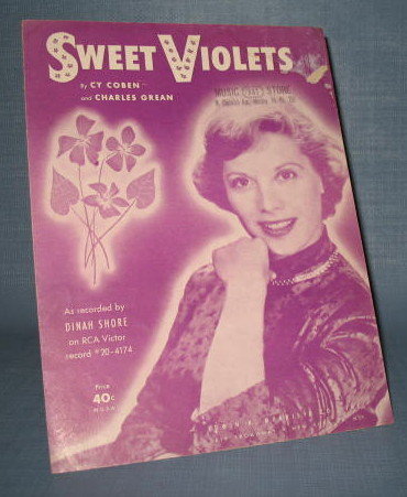 Dinah Shore : Sweet Violets sheet music