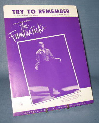 Harry Belafonte : Try to Remember sheet music