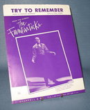 Harry Belafonte : Try to Remember sheet music