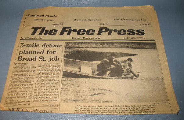 Quakertown (PA) Free Press March 18, 1982