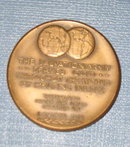 Salvation Army Century of Service to God and Man 1865-1965 bronze medallion