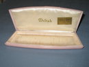 Deltah pink plastic jewelry case