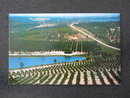 Citrus groves and lakes as seen from the top of the Citrus Tower, FL postcard