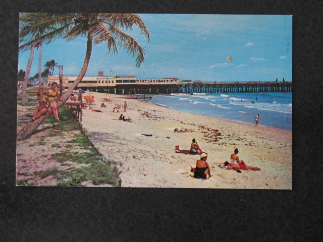 Sun and Surf Bathing at the Palm Beaches, Florida postcard
