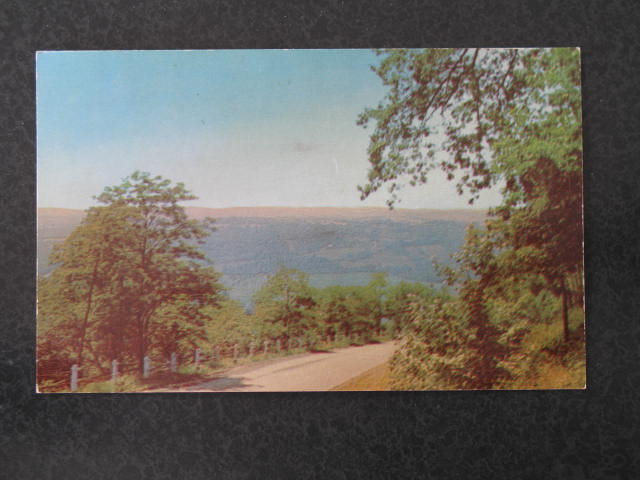 Mountain Road Among the Green Hills of Somerset County, PA postcard
