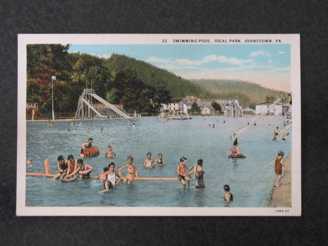 Swimming Pool, Ideal Park, Johnstown, PA postcard