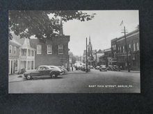 East Main Street, Berlin PA postcard