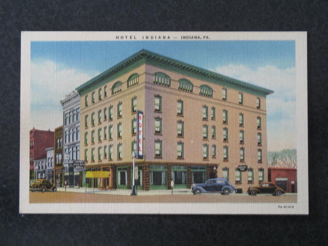 Hotel Indiana, Indiana, PA postcard