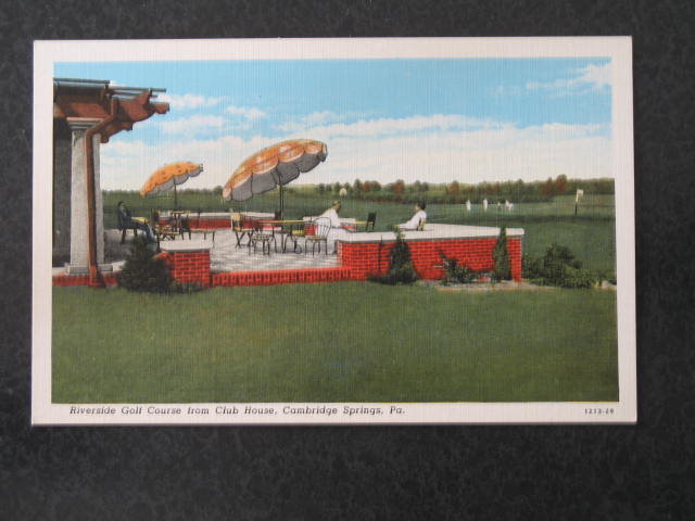 Riverside Golf Course, Cambridge Springs, PA postcard