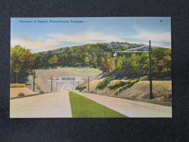 Entrance to Tunnel Pennsylvania Turnpike, PA postcard