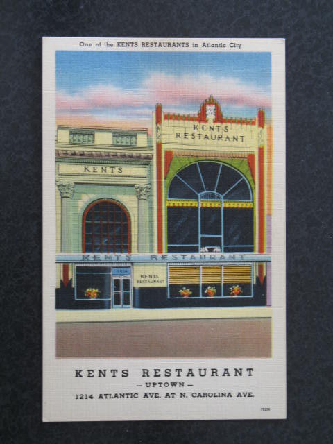 Kent's Restaurant - Uptown, Atlantic City NJ postcard