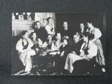 Trapp Family Singers in their home at Stowe VT postcard