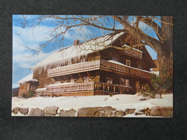 Winter, Trapp Family Lodge, Stowe VT postcard