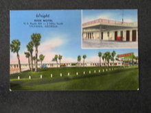 Wright Dixie Motel, Sylvania, GA postcard