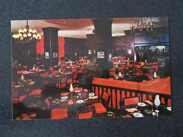 Penn-Sheraton Hotel dining room, Pittsburgh, PA, postcard