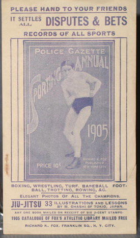 Police Gazette Sporting Annual advertising handbill