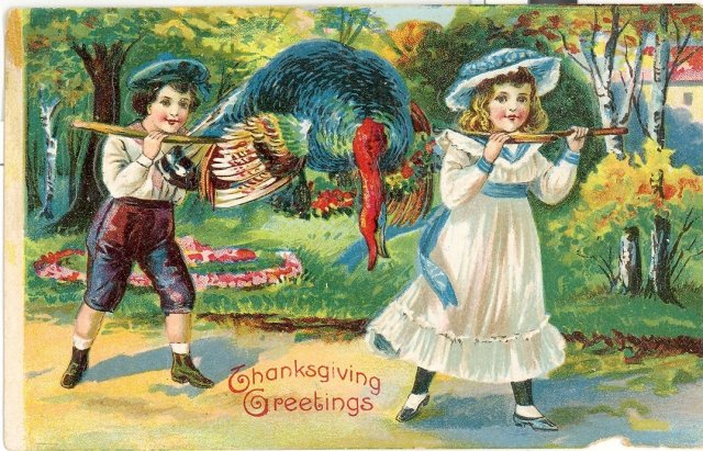 Thanksgiving Greetings postcard