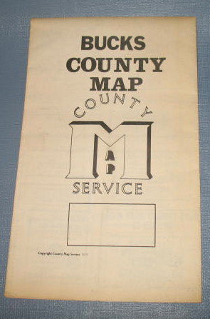 Bucks County PA wall map