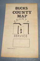 Bucks County PA wall map