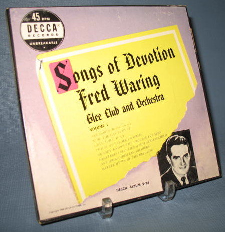 45 RPM Boxed Set : Fred Waring Songs of Devotion