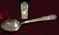 Wm. Rogers silver plate Chester A. Arthur presidential spoon
