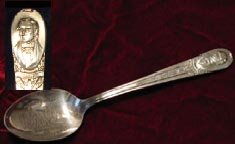 Wm. Rogers silver plate John Tyler presidential spoon