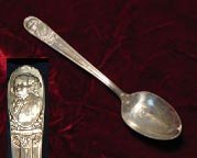 Wm. Rogers silver plate John Adams presidential spoon
