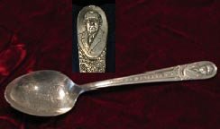 Wm. Rogers silver plate Woodrow Wilson presidential spoon