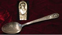 Wm. Rogers silver plate William H. Harrison presidential spoon