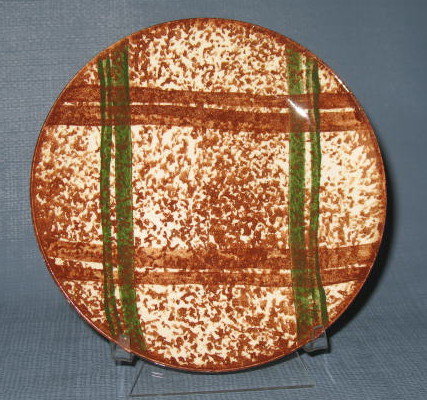 Blue Ridge (Southern) Pottery Rustic Plaid bread plate