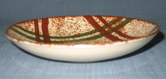 Blue Ridge (Southern) Pottery Rustic Plaid fruit/dessert bowl
