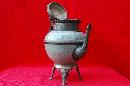 1800's Footed Graniteware and Pewter Coffee Pot