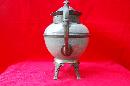1800's Footed Graniteware and Pewter Coffee Pot