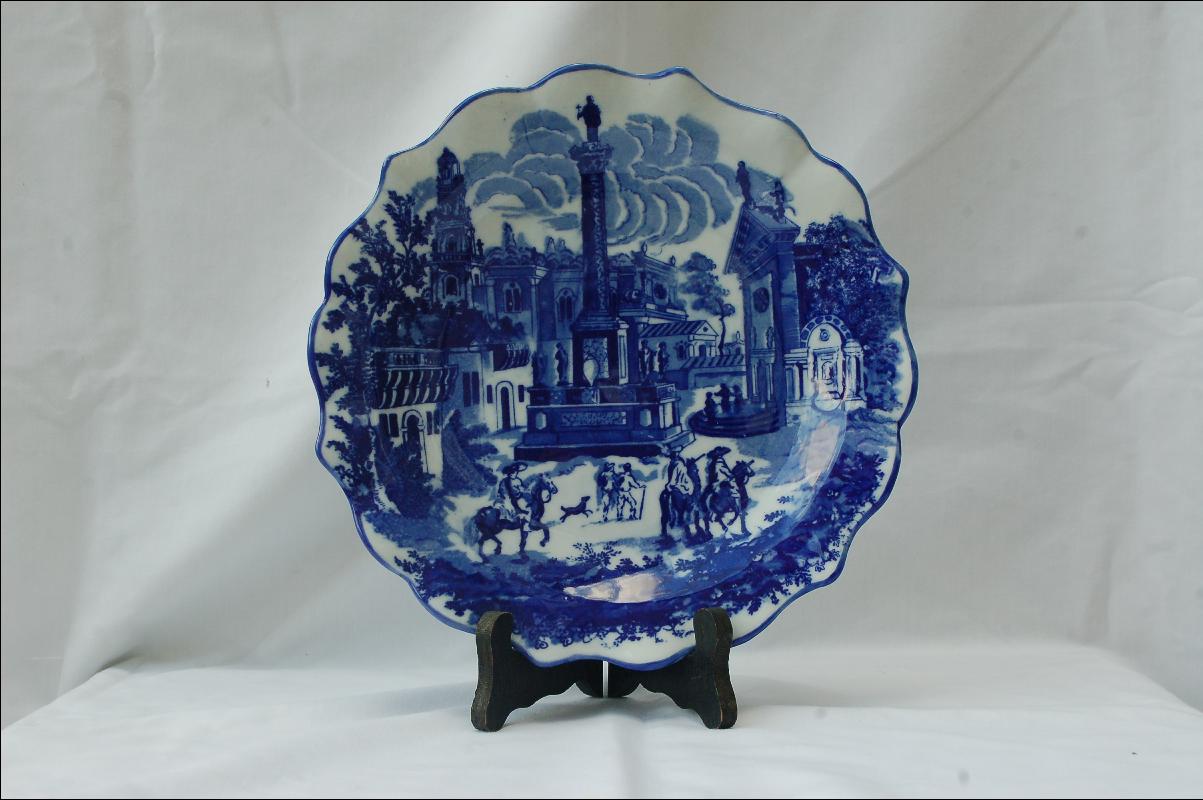 Flo Blue Scalloped Victoria Ware Plate